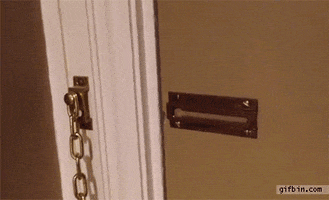 Sliding lock on door not working
